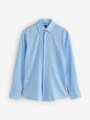 Azul - BOSS Hank Stretch Shirt - Imagen 5 de 5