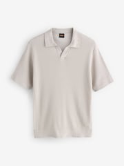 BOSS Grey Aravola Trophy Neck Polo Shirt - Image 1 of 1