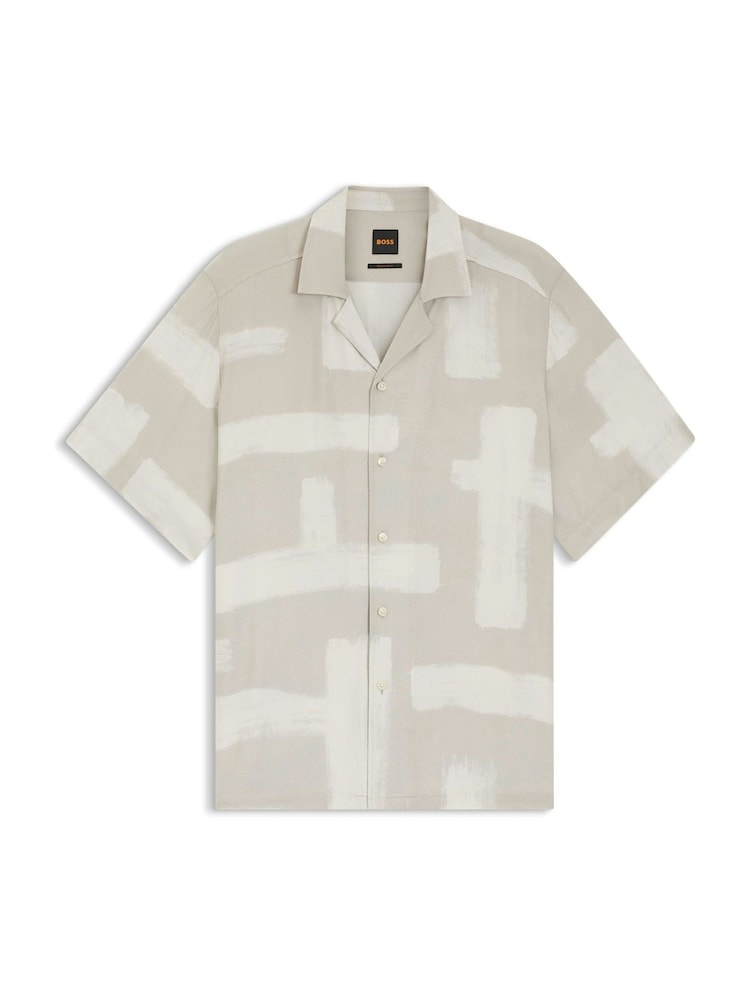 BOSS Grey Rayer Relaxed-Fit Shirt - Image 6 of 6
