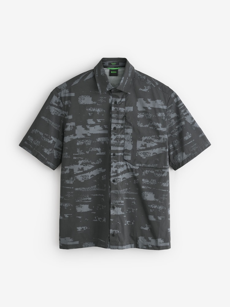 BOSS Black Regular Fit Printed Logo Shirt - Image 1 of 1