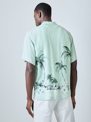 BOSS Light Blue Rayer Relaxed-Fit Shirt - Image 3 of 6