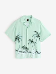 BOSS Light Blue Rayer Relaxed-Fit Shirt - Image 6 of 6