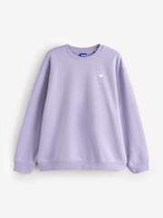 HUGO Purple Cocktail Back Graphic Jersey Sweatshirt - Image 1 of 1
