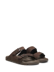 BOSS Brown Surfley Sandals - Image 1 of 2