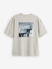 BOSS Grey Graphic T-Shirt - Image 2 of 2