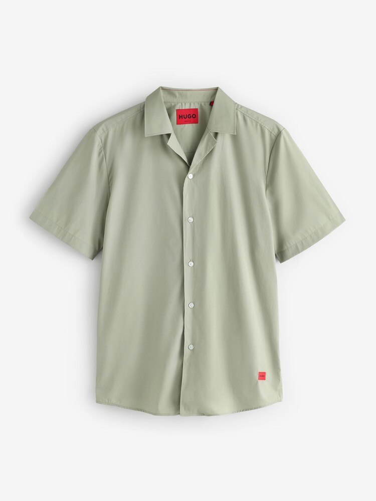 HUGO Green Ellino Camp Collar Shirt - Image 1 of 1