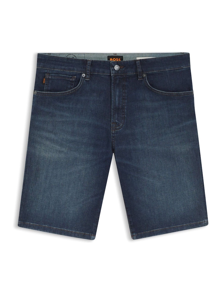 BOSS Blue Re.Maine Regular Fit Stretch Denim Shorts - Image 1 of 2 BOSS Blue Re.Maine Regular Fit Stretch Denim Shorts - Image 1 of 2