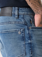 BOSS Re Maine レギュラーフィット ストレッチ デニムショーツ - 画像 4 / 5