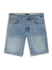 BOSS Blue Re Maine Regular-Fit Stretch Denim Shorts - Image 1 of 2
