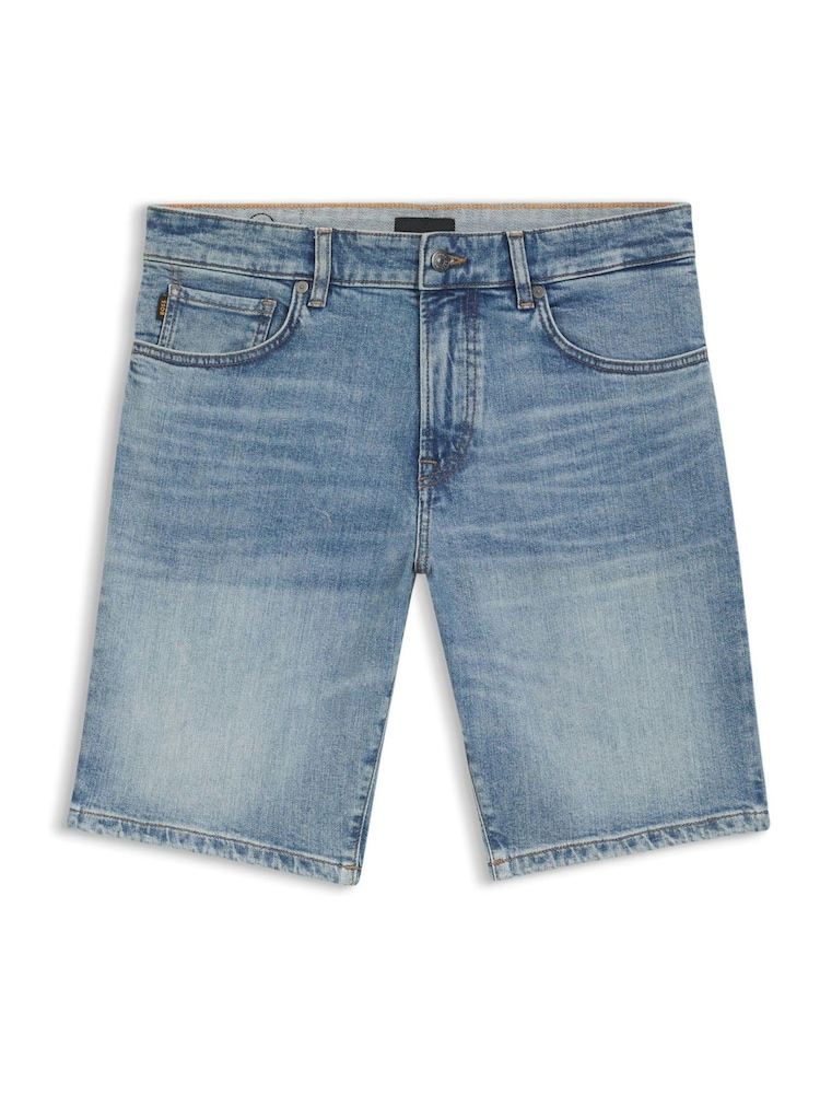 BOSS Blue Re Maine Regular-Fit Stretch Denim Shorts - Image 1 of 2