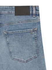 BOSS Blue Re Maine Regular-Fit Stretch Denim Shorts - Image 2 of 2