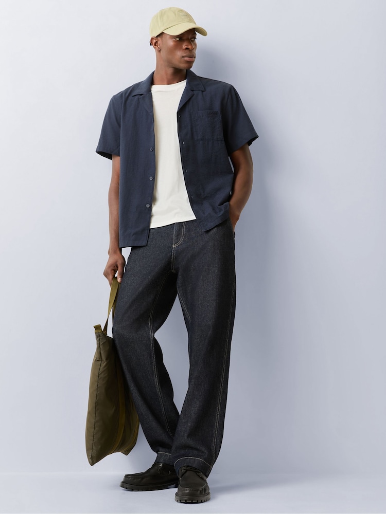 Albastru - Cămașă imprimată BOSS - Imaginea 2 din 6