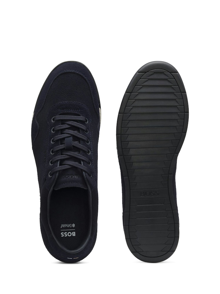 BOSS Blue Nitan Logo Trainers - Image 2 of 2 BOSS Blue Nitan Logo Trainers - Image 2 of 2