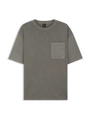 BOSS Grey Pocket Detail T-Shirt - Image 5 of 5