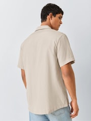 BOSS Cream Printed Shirt - Image 3 of 5