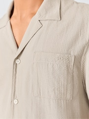 BOSS Cream Printed Shirt - Image 4 of 5