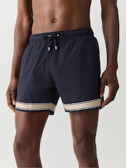 BOSS Blue Resort Logo Swim Shorts - Image 1 of 5