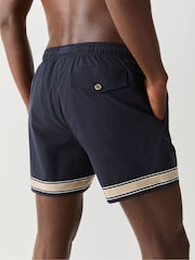 BOSS Blue Resort Logo Swim Shorts - Image 3 of 5