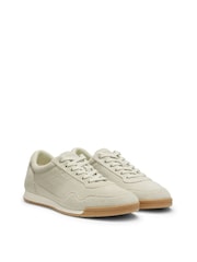BOSS Cream Nitan Logo Trainers - Image 1 of 2