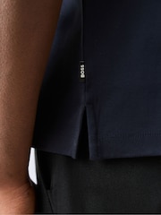 BOSS Navy Parlay Tipped Polo Shirt - Image 5 of 6