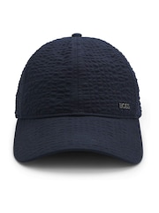 BOSS Blue Seersucker Logo Hat - Image 1 of 1