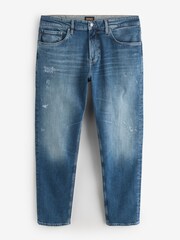 BOSS Re.Maine 標準剪裁彈性丹寧牛仔褲 - 圖片 5，共 5