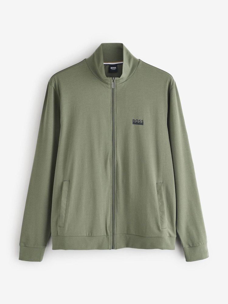 BOSS Green Logo Regular Fit Zip Through Tracksuit - Image 2 of 3