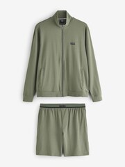 BOSS Green Logo Regular Fit Zip Through Tracksuit - Image 6 of 8
