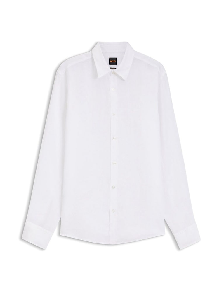 BOSS White Relegant Regular Fit Shirt - Image 1 of 1 BOSS White Relegant Regular Fit Shirt - Image 1 of 1