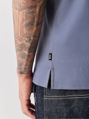 Asul na Langit - BOSS Parlay Tipped Polo Shirt - Larawan 4 ng 5