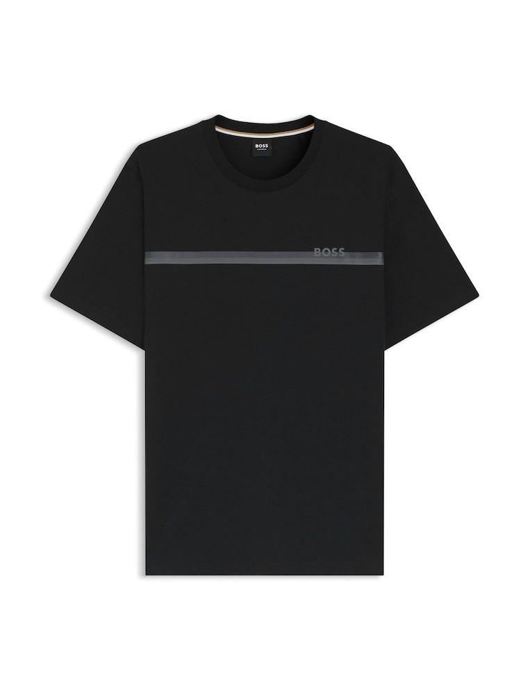 BOSS Black Authentic Logo Stripe T-Shirt - Image 5 of 5