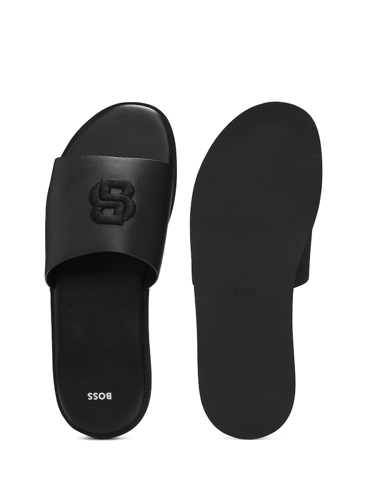 BOSS Black Darrel Logo Sliders - Image 2 of 3 BOSS Black Darrel Logo Sliders - Image 2 of 3