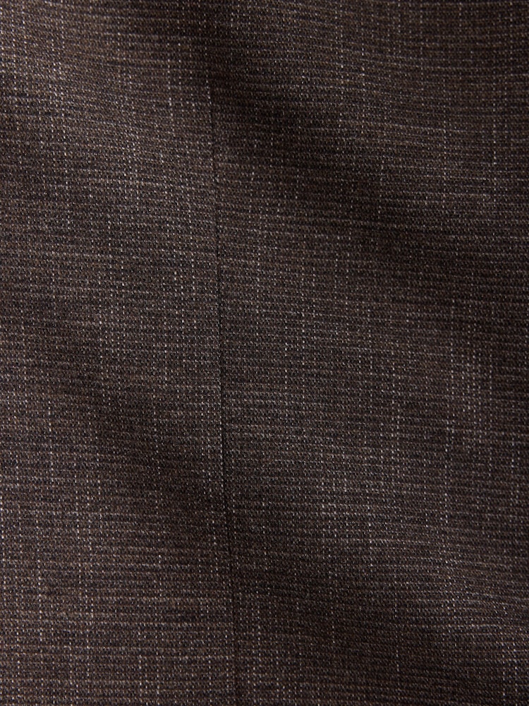 Chocolate Brown Regular Fit Textured Blazer with Wool - Image 12 of 12 Chocolate Brown Regular Fit Textured Blazer with Wool - Image 12 of 12