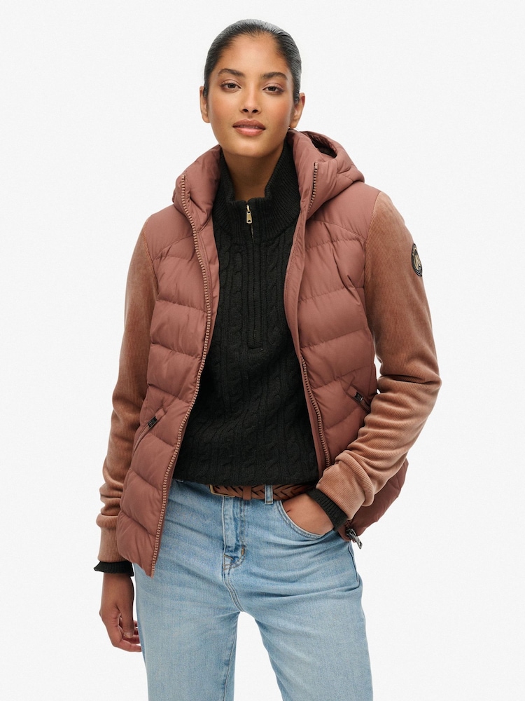 Superdry Brown Hooded Fuji Storm Jacket - Image 1 of 8 Superdry Brown Hooded Fuji Storm Jacket - Image 1 of 8