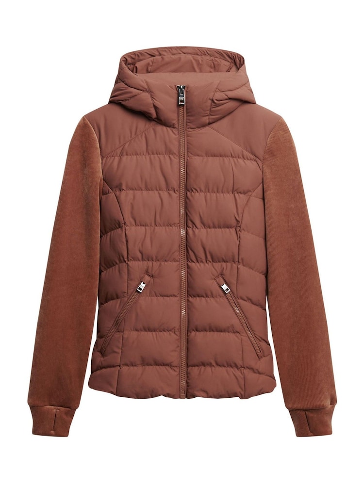 Superdry Brown Hooded Fuji Storm Jacket - Image 8 of 8 Superdry Brown Hooded Fuji Storm Jacket - Image 8 of 8