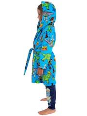 Character Blue Disney Toy Story Woody And Buzz Lightyear Dressing Gown - Image 10 of 12
