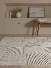 Asiatic Rugs Ivory Zennith Grid Rug - Image 1 of 6