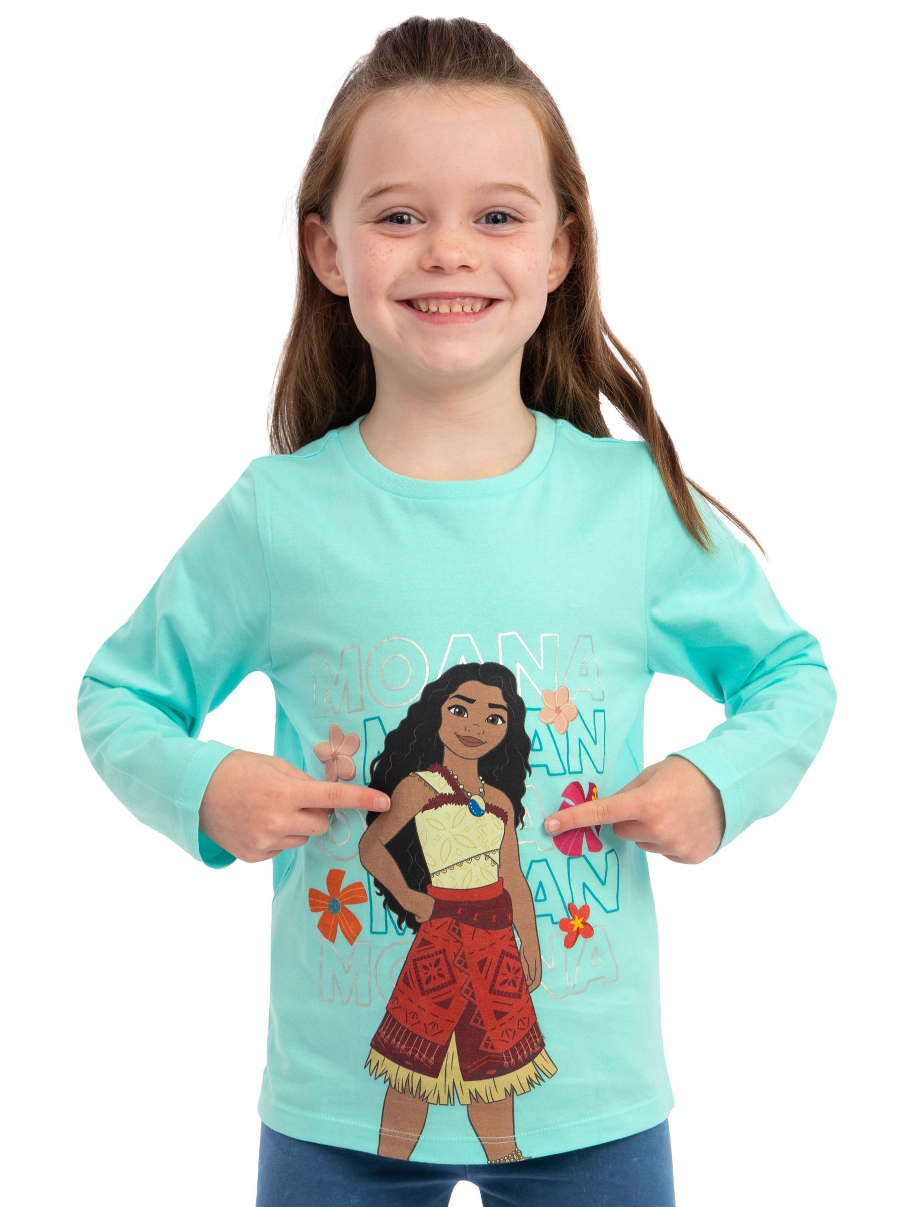 トップス Disney collection lady fake long tee Buy Character Green Disney Moana Long Sleeve T-Shirt from Next