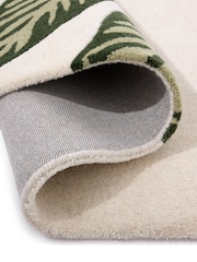 Origin Rugs Cream or Green Paradise Leaf Rug - Image 3 of 4