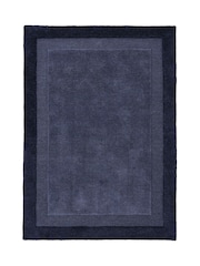 Origin Rugs Evening Blue Stacked Border Rug - Image 5 of 5
