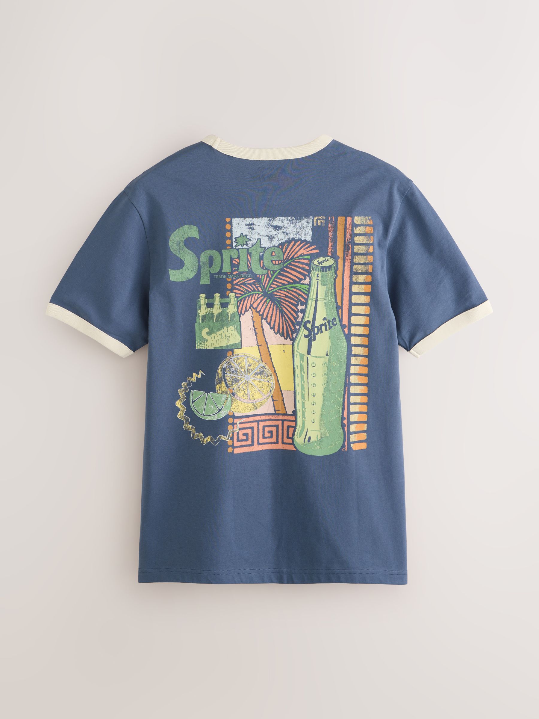 Buy Blue Sprite Back Print Graphic Ringer T-Shirt from Next USA