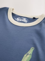 Blue Sprite Back Print Graphic Ringer T-Shirt - Image 7 of 8