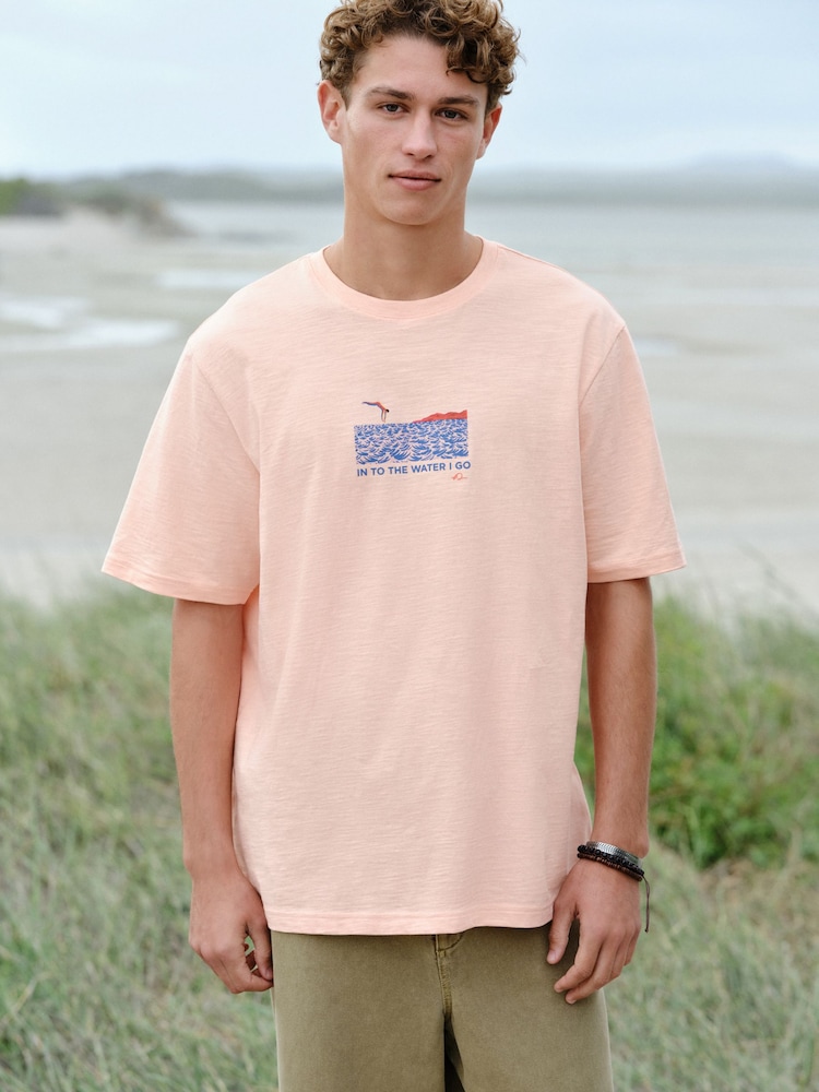 Peach Pink Fabian Lavater - تيشرت أساسي - صورة 1 من 7