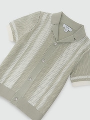 Reiss Sage/White Victor Shirt - Image 3 of 3