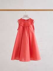 Reiss Coral Pink Larna 3-9 yrs Dresses - Image 2 of 3