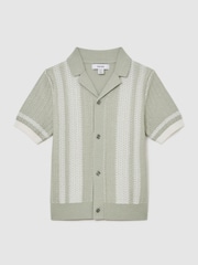 Reiss Sage/White Victor Shirt - Image 2 of 3
