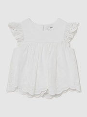Reiss White Callee 9-13 yrs Top - Image 2 of 3