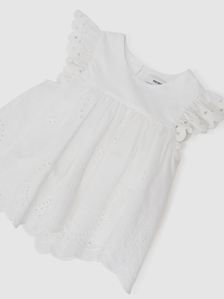 Reiss White Callee 3-9 yrs Top - Image 3 of 3