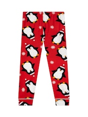 Conjunto de pijama navideño de pingüino con botones de Harry Bear - Imagen 9 de 12