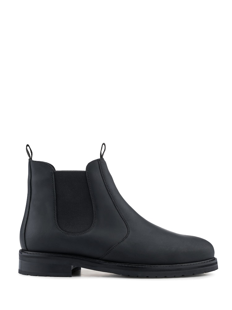 Negro - Jones Bootmaker Emile Wide Fit Leather Slip-On Boots - Imagen 2 de 5